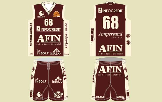 basketbalov� dresy