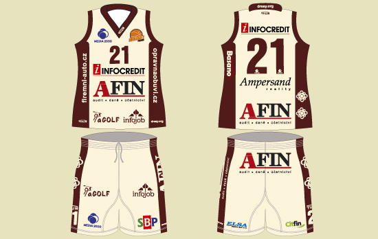 basketbalov� dresy