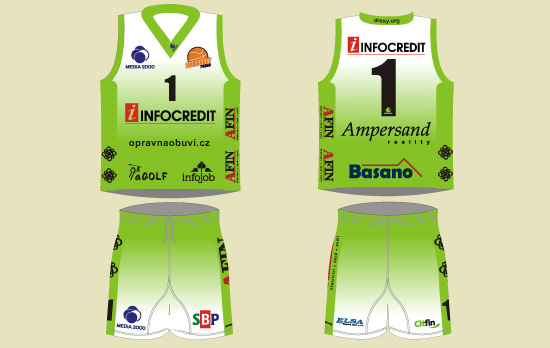 basketbalov� dresy