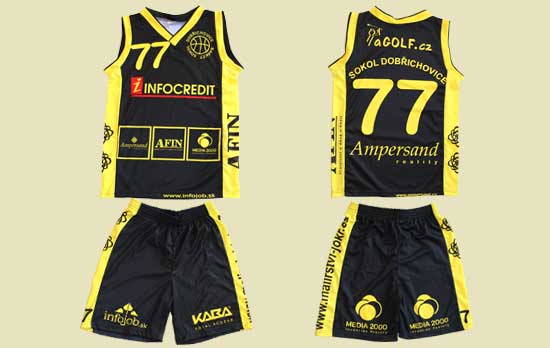 basketbalov� dresy