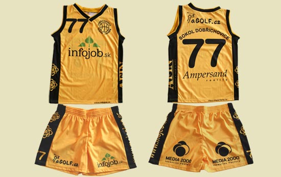 basketbalov� dresy